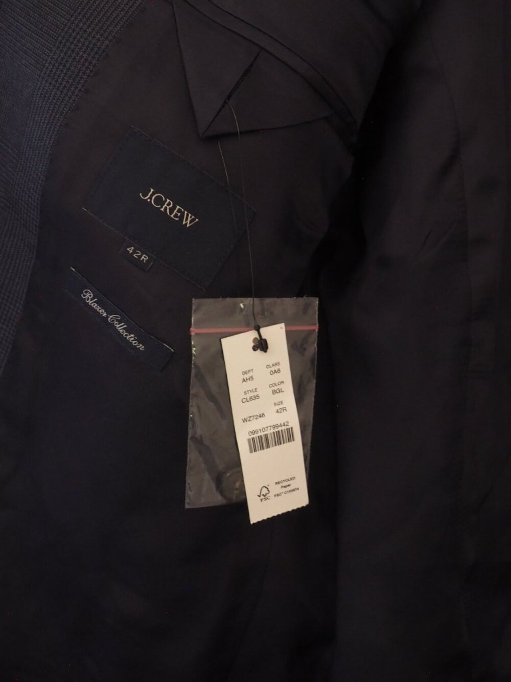 NWT J. Crew English Cotton-Wool Blend Blazer Jacket sz 42R - Picture 10 of 11